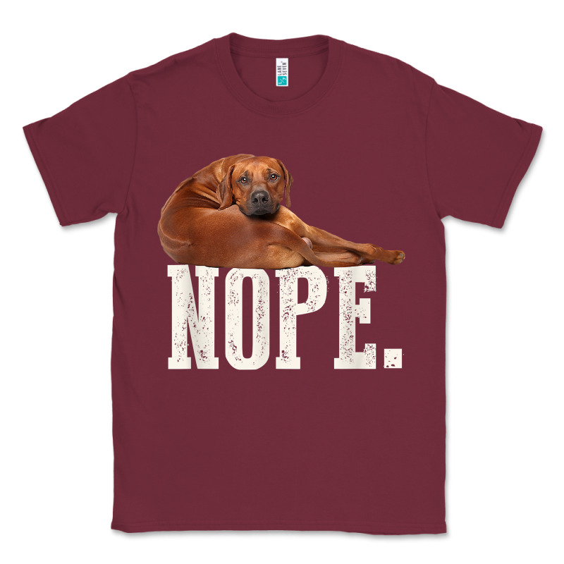 Nope Lazy Rhodesian Ridgeback T Shirt Dog Lover Gift Tee Classic Tee by linhVisuals | Teevron