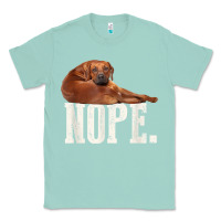 Seafoam nope lazy rhodesian ridgeback t shirt dog lover gift tee Classic Tee - linhVisuals
