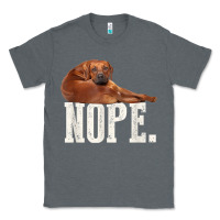 Charcoal Heather nope lazy rhodesian ridgeback t shirt dog lover gift tee Classic Tee - linhVisuals