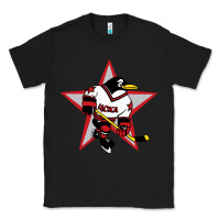 Black Red Penguin 1990's Russian Classic Tee - linhVisuals