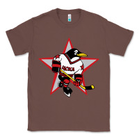 Chestnut Red Penguin 1990's Russian Classic Tee - linhVisuals