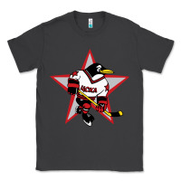 Smoke Red Penguin 1990's Russian Classic Tee - linhVisuals