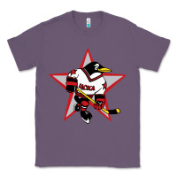 Lavender Red Penguin 1990's Russian Classic Tee - linhVisuals