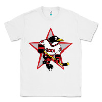 White Red Penguin 1990's Russian Classic Tee - linhVisuals