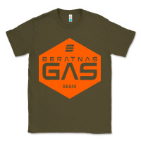 Army Green beratnas gas Classic Tee - linhVisuals