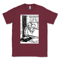 Burgundy calvin Classic Tee - linhVisuals