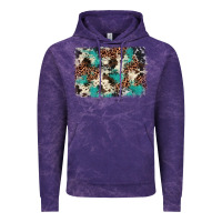Cloud Purple turquoise glitter cowhide background Vintage Hoodie - BarkalooDesign