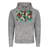 Cloud Rock turquoise glitter cowhide background Vintage Hoodie - BarkalooDesign