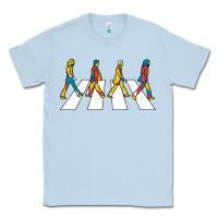 Dusty Blue beatl Classic Tee - linhVisuals