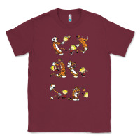 Burgundy calvin Classic Tee - linhVisuals