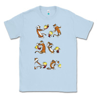 Dusty Blue calvin Classic Tee - linhVisuals