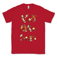 Red calvin Classic Tee - linhVisuals