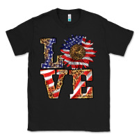Black patriotic sunflower love Classic Tee - BarkalooDesign