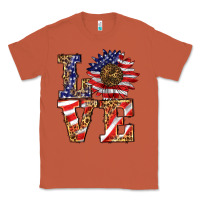 Copper patriotic sunflower love Classic Tee - BarkalooDesign
