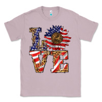 Lilac patriotic sunflower love Classic Tee - BarkalooDesign
