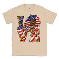 Mushroom patriotic sunflower love Classic Tee - BarkalooDesign