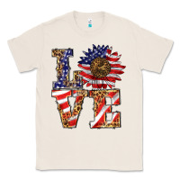 Natural patriotic sunflower love Classic Tee - BarkalooDesign