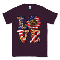 Plum patriotic sunflower love Classic Tee - BarkalooDesign