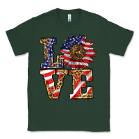 Sports Green patriotic sunflower love Classic Tee - BarkalooDesign