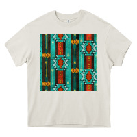 Cream native american aztec seamless pattern 5 Heavy Core Tee - BundleAndBundleShop