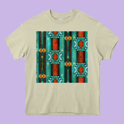 Native American Aztec Seamless Pattern 5 Heavy Core Tee Designed By Bundleandbundleshop