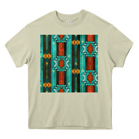 Mossy native american aztec seamless pattern 5 Heavy Core Tee - BundleAndBundleShop