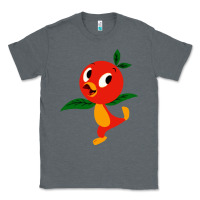 Charcoal Heather orange bird Classic Tee - linhVisuals