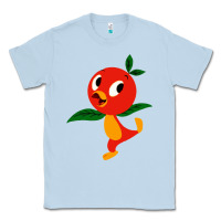 Dusty Blue orange bird Classic Tee - linhVisuals