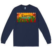 Navy desert darlin' aztec desert sunset license plate Long Sleeve Tee - Artiststas