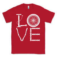 Red cycling t  shirt cycling cyclist t  shirt (1) Classic Tee - linhVisuals