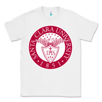 White santa clara u seal Classic Tee - linhVisuals