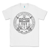 White .university of southern california Classic Tee - linhVisuals