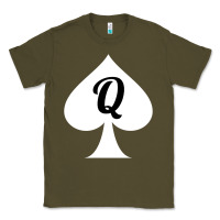 Army Green queen of spades clothes for women   qos tee t shirt Classic Tee - linhVisuals