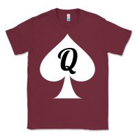 Burgundy queen of spades clothes for women   qos tee t shirt Classic Tee - linhVisuals