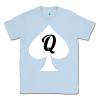 Dusty Blue queen of spades clothes for women   qos tee t shirt Classic Tee - linhVisuals