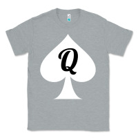 Heather Grey queen of spades clothes for women   qos tee t shirt Classic Tee - linhVisuals