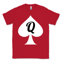 Red queen of spades clothes for women   qos tee t shirt Classic Tee - linhVisuals