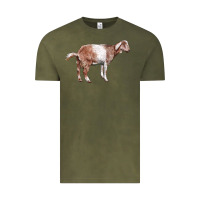 Vintage Olive Nubian Goat Vintage Tee - LillyAllenDesigns