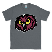 Charcoal Heather temple owls Classic Tee - linhVisuals