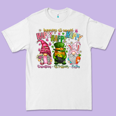 Happiness All Around Happy Valentines Patrick East Premium Tee Designed By Cowhidedigitalart