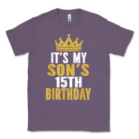 Lavender it's my son's 15th birthday 15 years old boy t shirt Classic Tee - linhVisuals