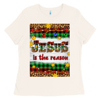 Bone Christmas Jesus Is The Reason Ladies Tee - Artiststas
