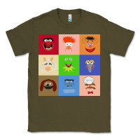 Army Green Muppets and Friends Classic Tee - linhVisuals