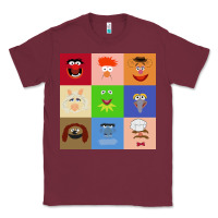 Burgundy Muppets and Friends Classic Tee - linhVisuals