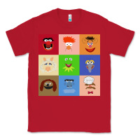 Red Muppets and Friends Classic Tee - linhVisuals