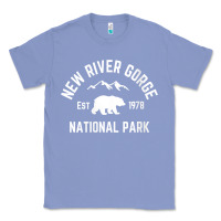 Colony Blue womens new river gorge national park bear west virginia nature v neck Classic Tee - linhVisuals