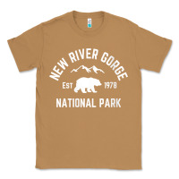Toasted Coconut womens new river gorge national park bear west virginia nature v neck Classic Tee - linhVisuals