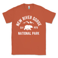 Copper womens new river gorge national park bear west virginia nature v neck Classic Tee - linhVisuals