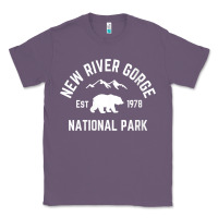 Lavender womens new river gorge national park bear west virginia nature v neck Classic Tee - linhVisuals