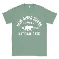 Sage womens new river gorge national park bear west virginia nature v neck Classic Tee - linhVisuals